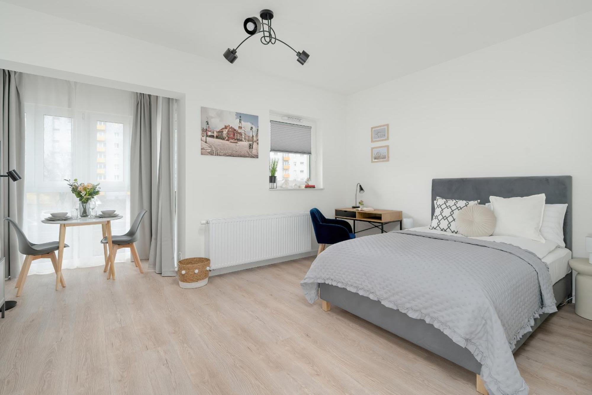 Apartament Minimalist Wojciechowskiego With Parking In By Renters Poznań